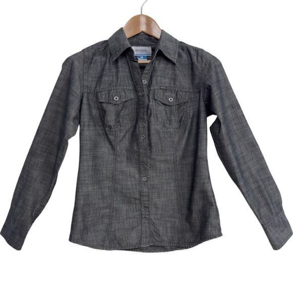 Columbia Shirt Women Double Breast Pockets Convertible Sleeves Size XS - Picture 1 of 7